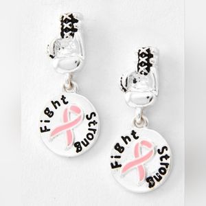 "Fight Strong" Boxing Glove Earrings
